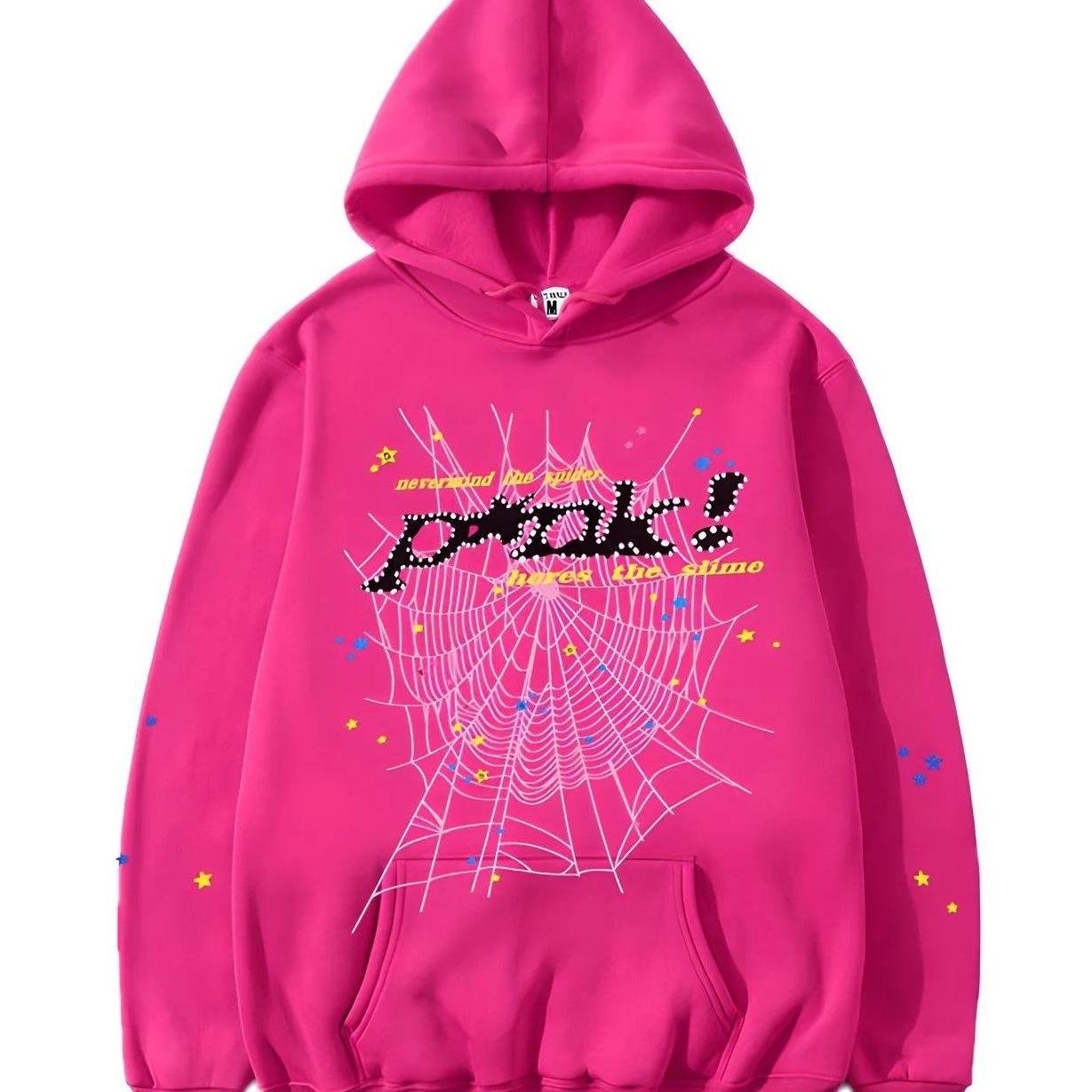 Spider  Hoodie Pink